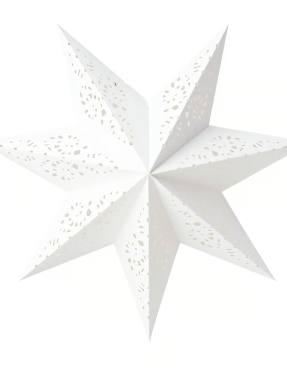NIB Paper Star Shade Pendant Light - Christmas Decor Holiday Decorative Star 19